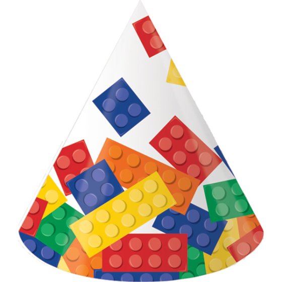 Lego / Block Party Hats Pk8