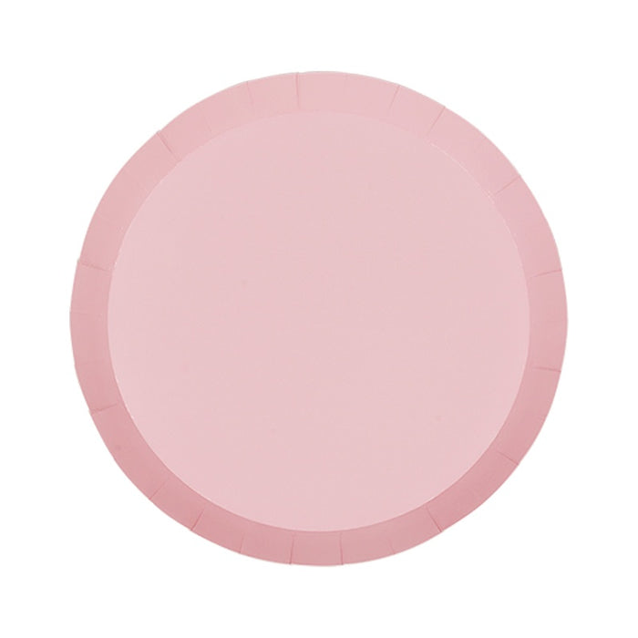 Pastel Pink Paper Snack Plates | 10pk