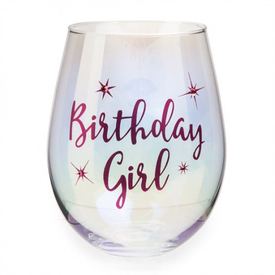 Birthday Girl | Stemless wine Glass