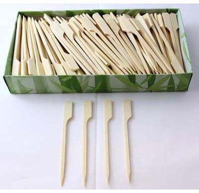 Bamboo Paddle Skewers 9cm Box250