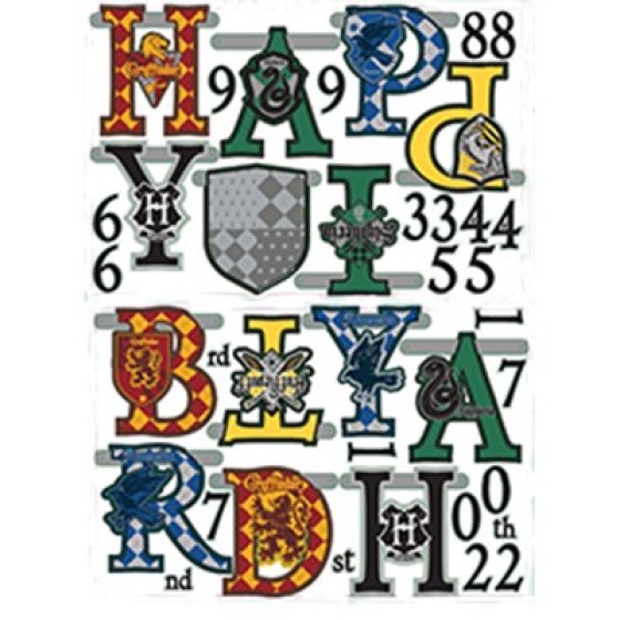 Harry Potter Happy Birthday Banner - Add an Age