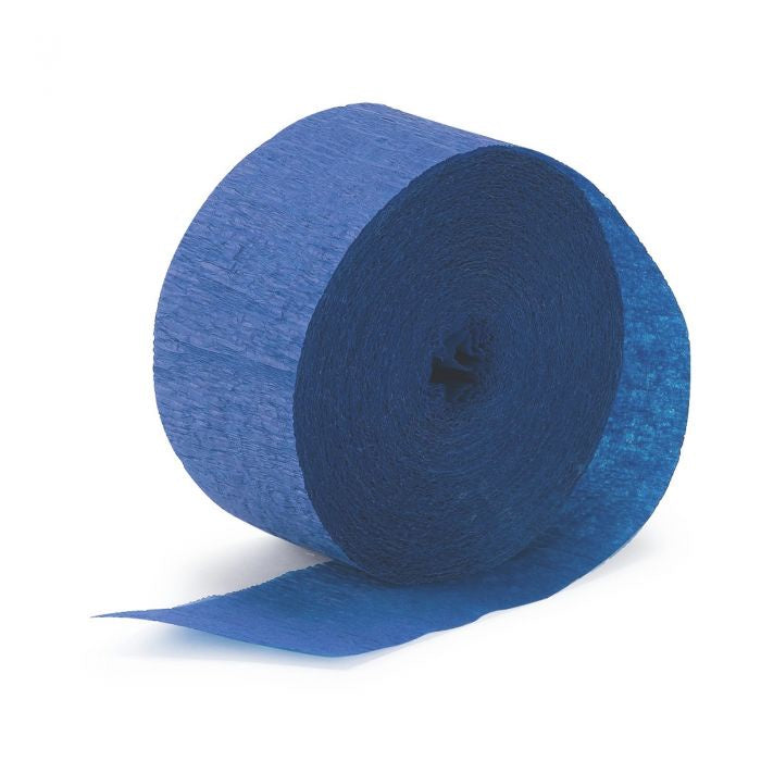 Royal Blue Streamers - Crepe Paper