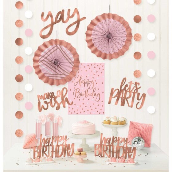 Blush Birthday Decorating Kit