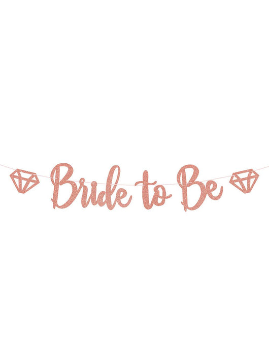 Rose Gold Bride To Be Diamond Banner