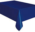 Navy Blue Plastic Tablecover