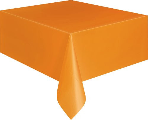 Orange Plastic Tablecover