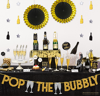 New Year Decorating Kit - Gold Glitter - Bubbly Bar