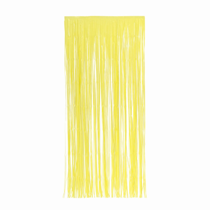Door Curtain Pastel Yellow