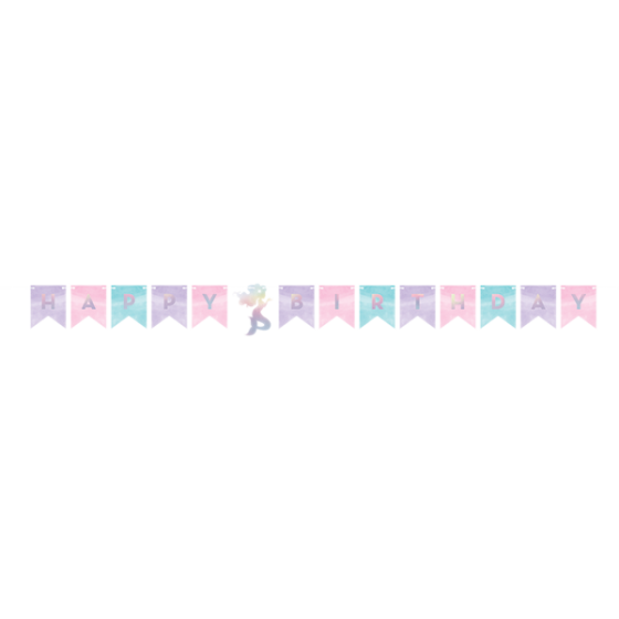 Mermaid Happy Birthday String Banner