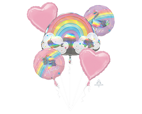 Magical Rainbow Balloon Bouquet