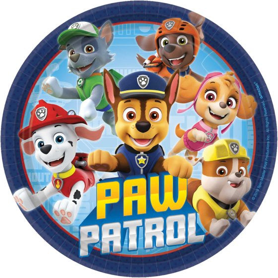 Paw Patrol Snack Plates 17cm 8pk