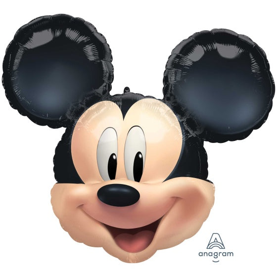 Mickey Mouse Head Large Shape Balloon - Helium Filled or Flat