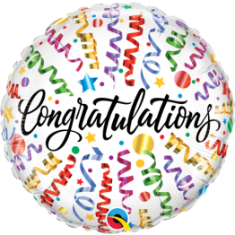 Congratulations Streamers Balloon / Bouquet