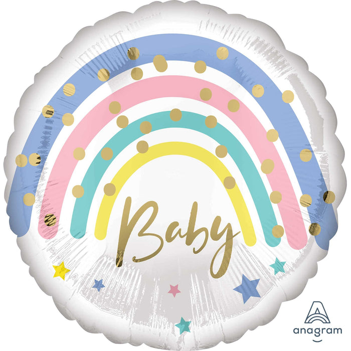 Baby Shower Balloon - Pastel Rainbow
