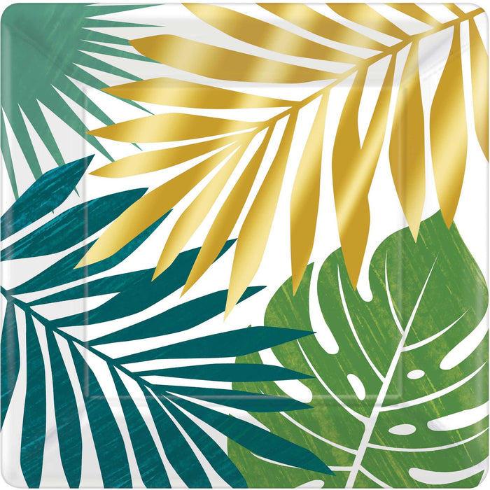 Palm Leaf Paper Plates | Square Lunch | Pk8