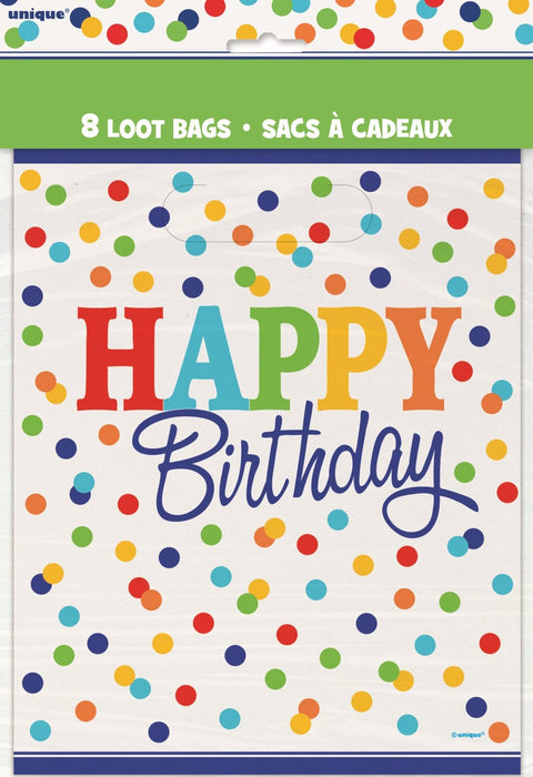 Happy Birthday Polka Dot Loot Bags