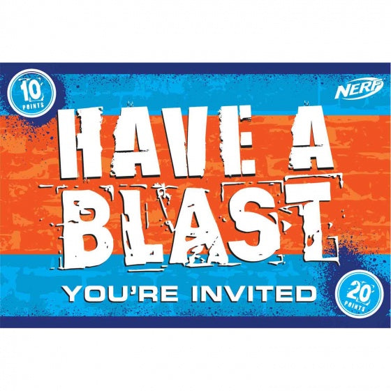 Nerf Invitations