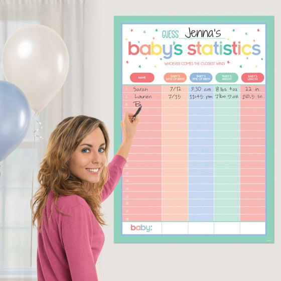 Baby Shower Statistic Game