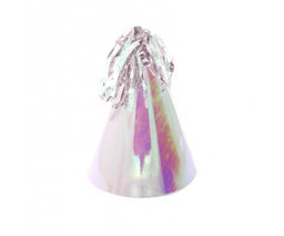 Iridescent Party Hats With Tassel pk10