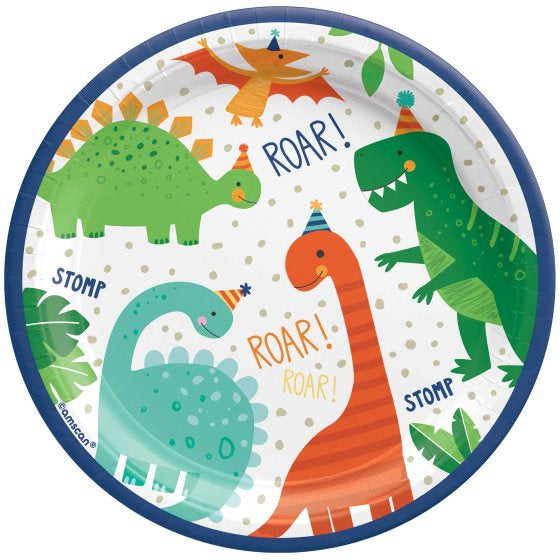 Dino-Mite Party Snack Plates 8pk