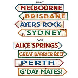 Australian Street Signs 4pcs