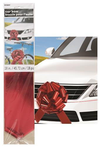 Large Car Bow - Red