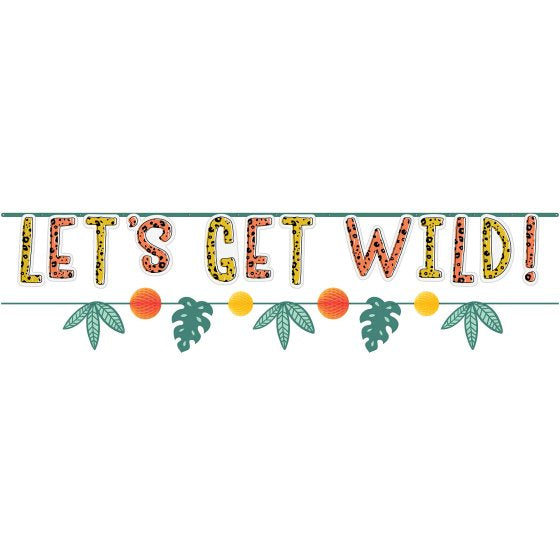 Get Wild Jungle Banner Kit 2pcs