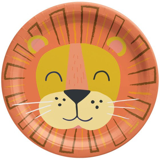 Get Wild Lion Paper Snack Plates 8pk