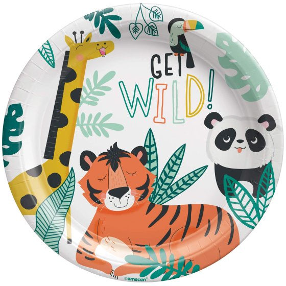 Get Wild Jungle Paper Plates 8pk