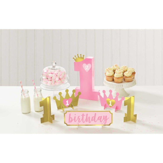 1st Birthday Table Decorating Kit | Pink