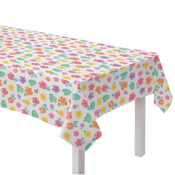 Hibiscus Flannel Backed TableCover