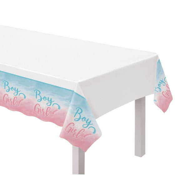 Gender Reveal Plastic Table Cover