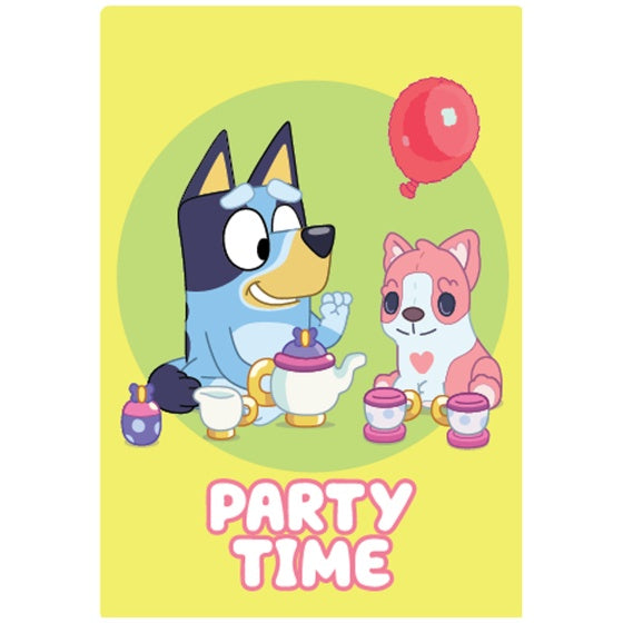 Bluey Party Invitations 8pk