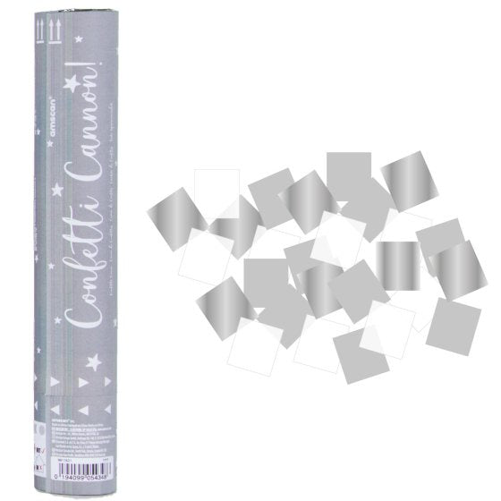 Silver Foil & Paper Confetti Cannon