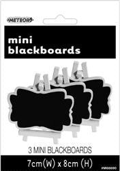 Mini Black Boards White Pk3