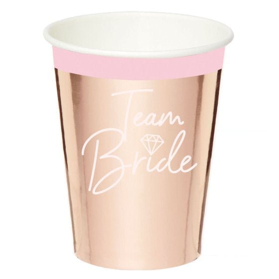Team Bride Paper Cups 8pk
