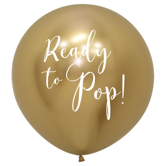 Ready To Pop 60cm Gold Balloon