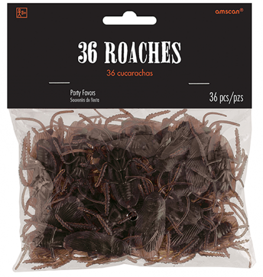 Rubber Cockroaches Pack of 36