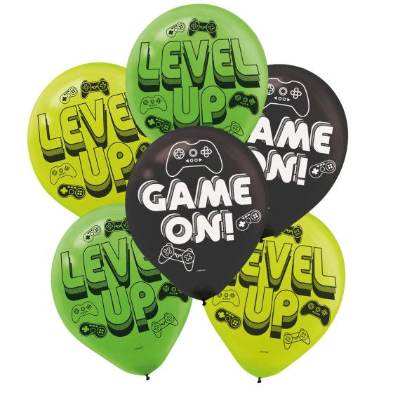 Level Up Gaming Latex Balloons 6pk