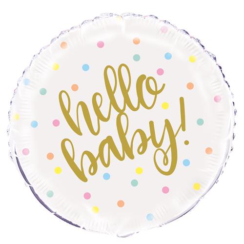 Hello Baby Balloon - Helium Filled / Bouquet or Flat