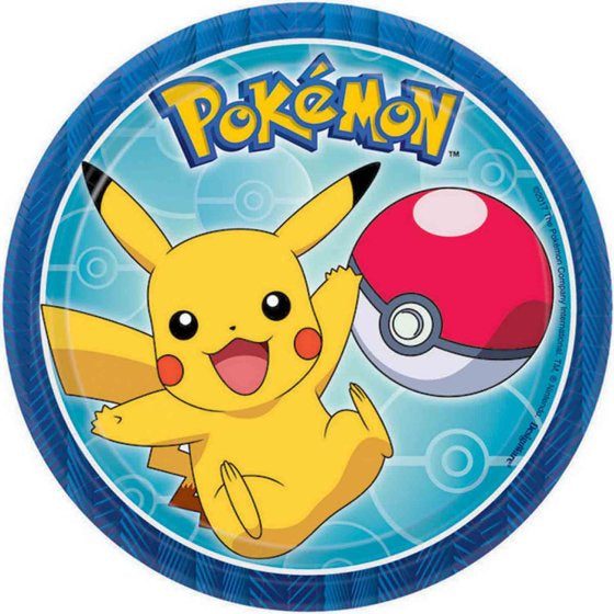Pokémon Paper Snack Plates 8pk