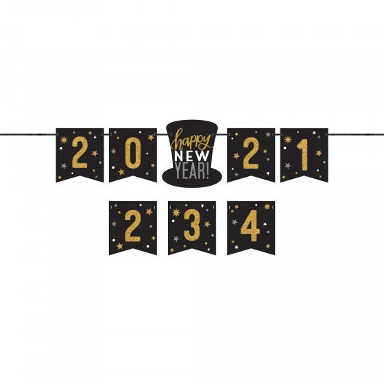 Happy New Year Personalized Banner Kit