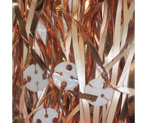 Pre - Tied Ribbons with clips Pk25 ~ ROSE GOLD