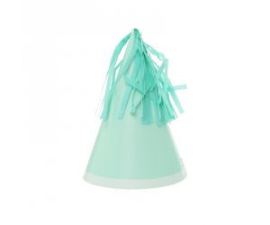 Mint Green Party Hats with Tassel Pk10