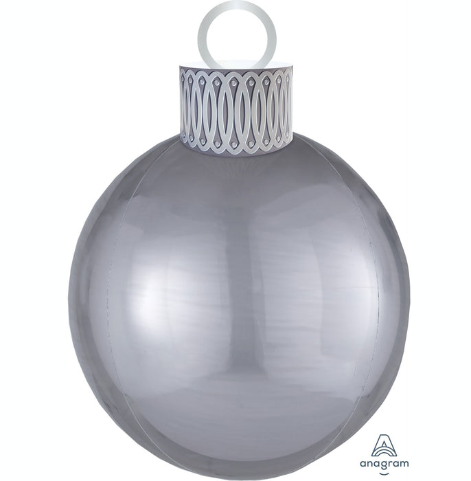 Christmas Balloon Ornament | Silver