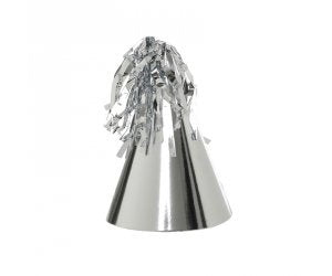 Silver Party Hats with Tassel Pk10