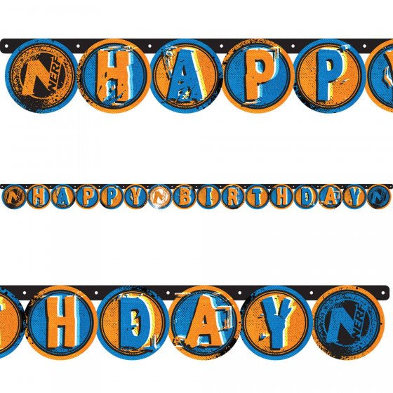 Nerf Theme Birthday Banner