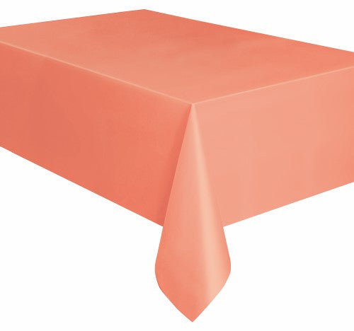 Coral Plastic Tablecover
