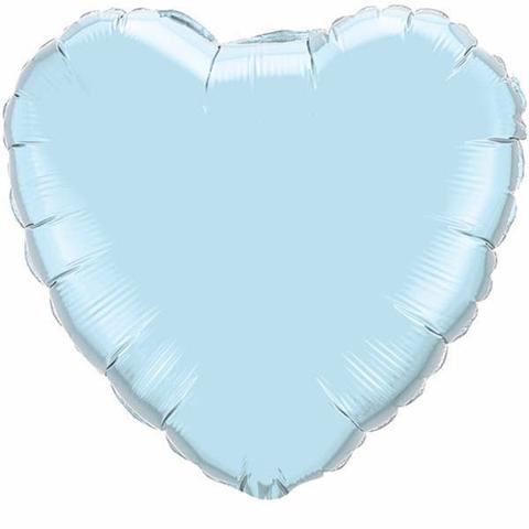 Light Blue Heart Balloon Foil