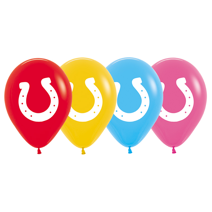 Horse Shoe Print Balloons - Singles or Packs - Helium Filled or Flat